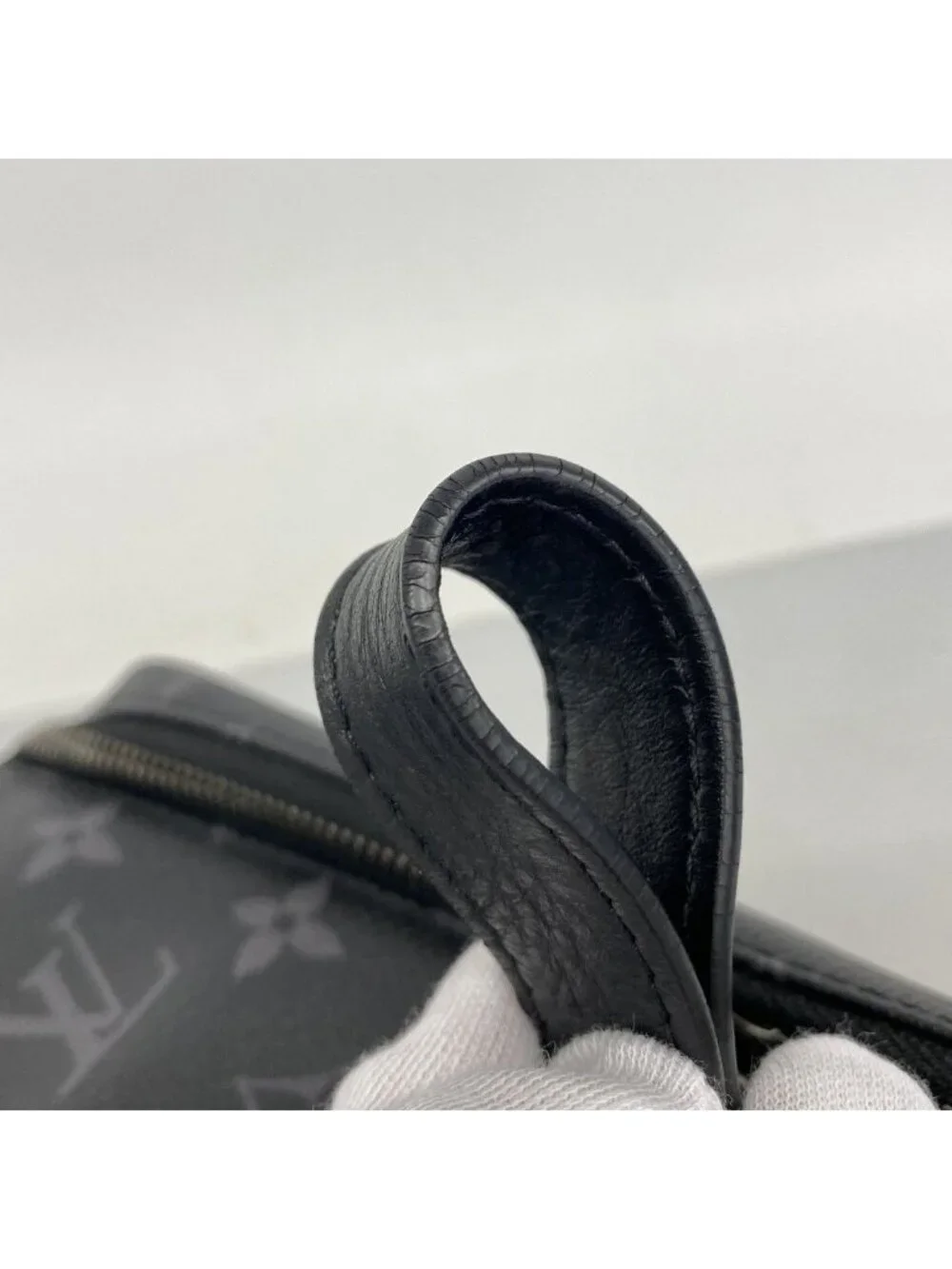 Louis Vuitton Handbag Monogram Empreinte Dopp Kit Black Gray